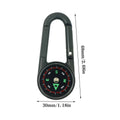 Double Sided Compass Buckle with Thermometer for Hiking, Climbing and Camping - view 3