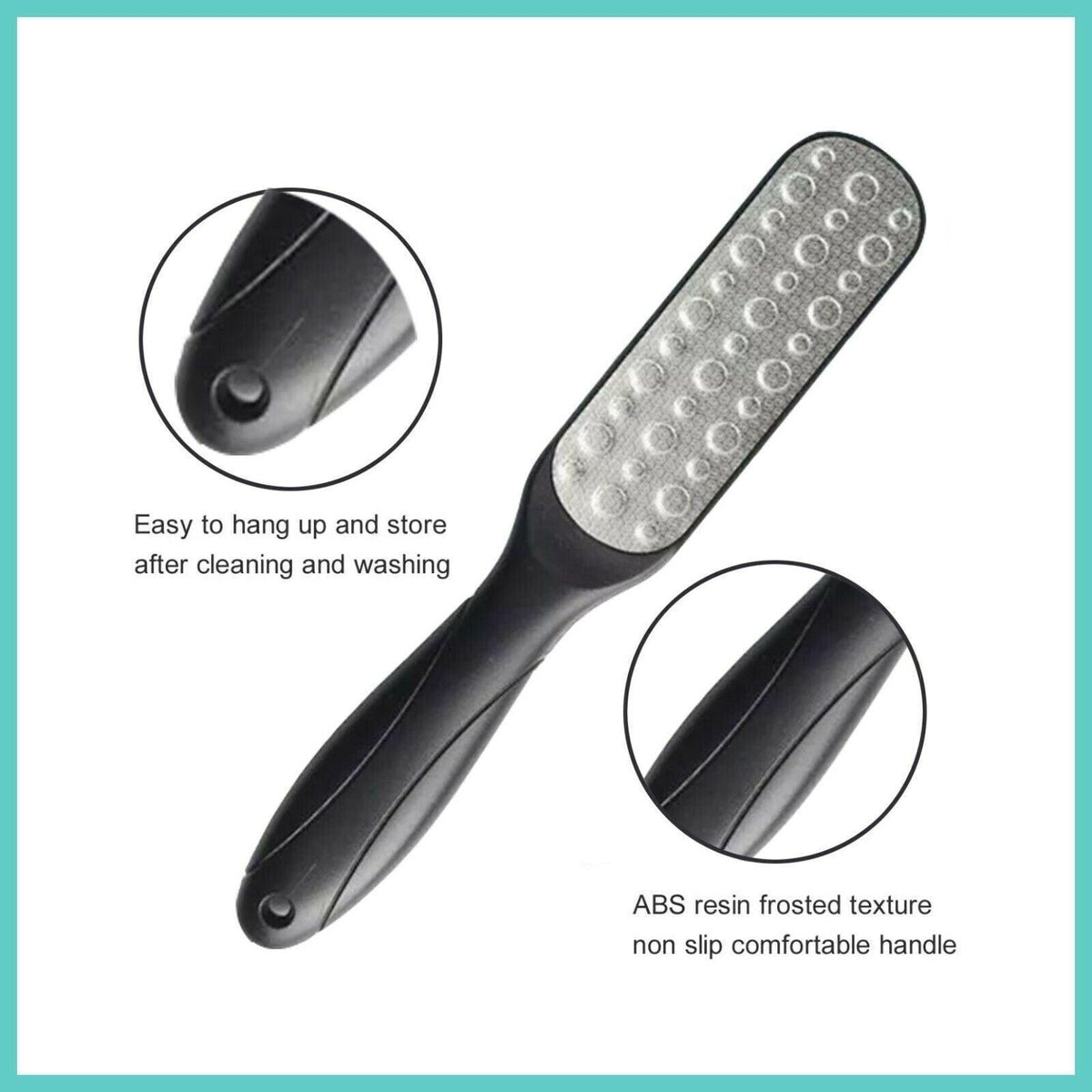 Double Sided Foot File Pedicure Rasp - Light Green - view 5