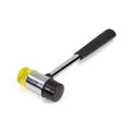 Double Sided Soft Face Rubber Mallet Hammer - Black and Clear Yellow, 23 x 6 cm - view 2
