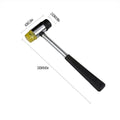 Double Sided Soft Face Rubber Mallet Hammer - Black and Clear Yellow, 23 x 6 cm - view 3