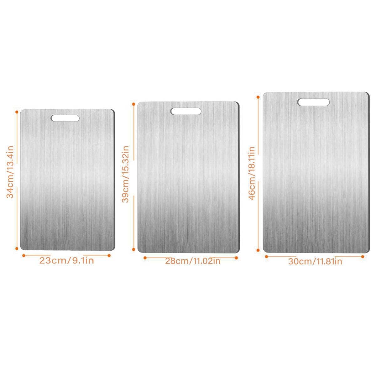 Double-Sided Stainless Steel Cutting Board, Size 34 x 23 cm - view 4