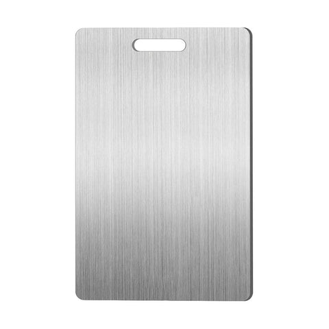 Double-Sided Stainless Steel Cutting Board, Size 39 x 28 cm
