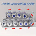 Double Tier Fridge Can Dispenser Drinks Organiser Rack Holds 11 Standard Cans - view 4
