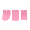 Dough Cutter and Icing Scraper, Set of 3 - Pink