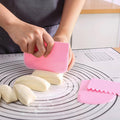 Dough Cutter and Icing Scraper, Set of 3 - Yellow - view 5