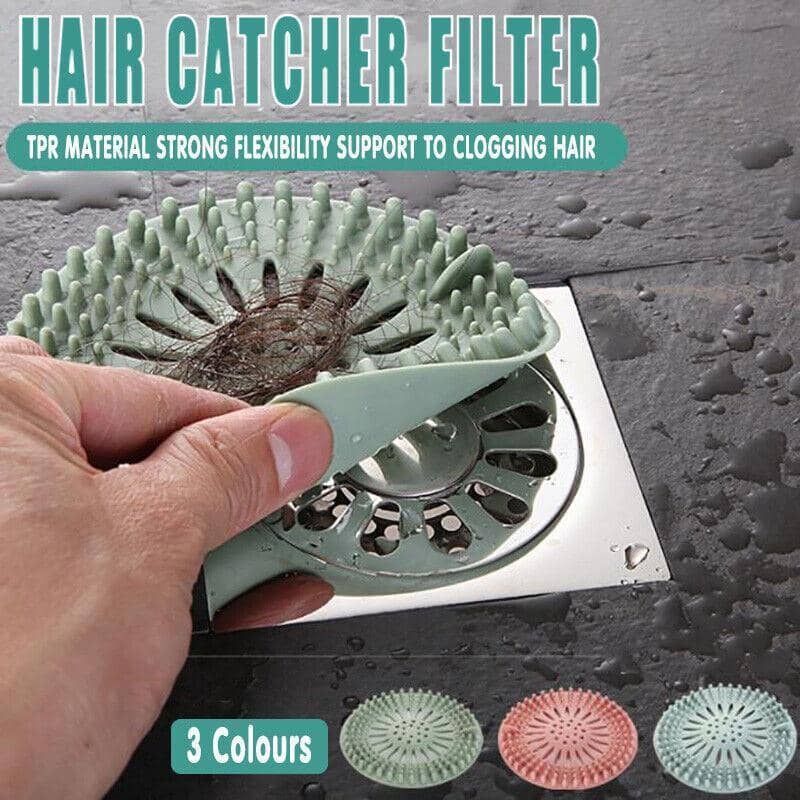 Drain Hair Catcher Cover in TPR - Pink - view 2