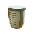 Drainable Fruit Cup with Lid and Fork, Leak-Proof - Green