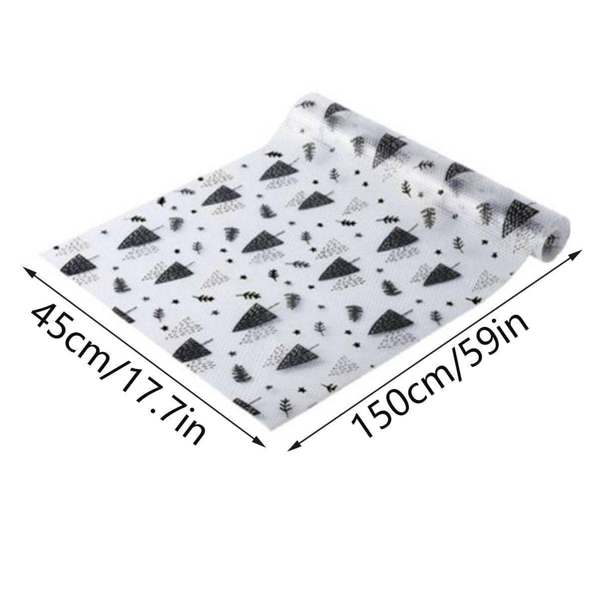 Drawer Liner Roll - White Daisy Print, 45 x 150 cm - view 4