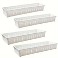 Drawer Storage Organiser Box Multi Compartment Kitchen Tableware Sorter, Pack of 4 - view 2