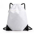 Drawstring Backpack, Splash Protection, 50 x 43 x 1 cm - White