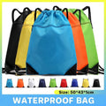 Drawstring Backpack, Splash Protection, 50 x 43 x 1 cm - White - view 2