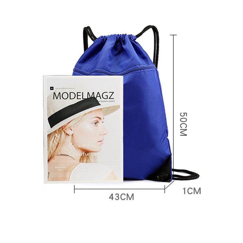 Drawstring Backpack, Splash Protection, 50 x 43 x 1 cm - White - view 5