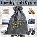 Drawstring Laundry Bags, Pack of 50 - Grey, 46.5 x 58cm