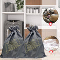 Drawstring Laundry Bags, Pack of 50 - Grey, 46.5 x 58cm - view 5