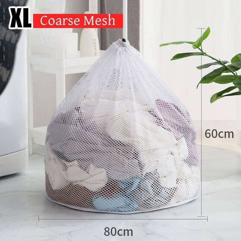 Drawstring Laundry Wash Bag - Fine Mesh, XL (60 x 80 cm)