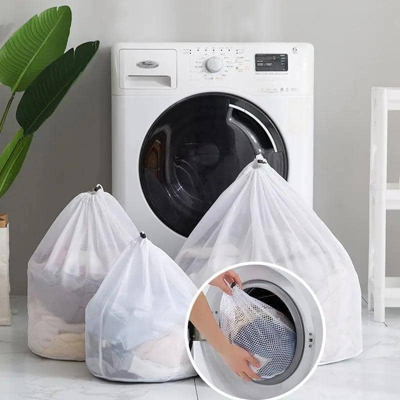 Drawstring Laundry Wash Bag - Fine Mesh, XL (60 x 80 cm) - view 5