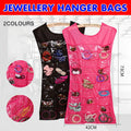 Dress Style Hanging Jewellery Organiser with 30 Clear Pockets - Black - view 2