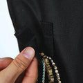 Dress Style Hanging Jewellery Organiser with 30 Clear Pockets - Black - view 5