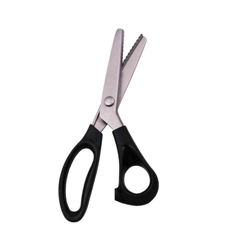 Dressmaking Pinking Shears, Serrated Fabric Scissors - Wavy, 5mm