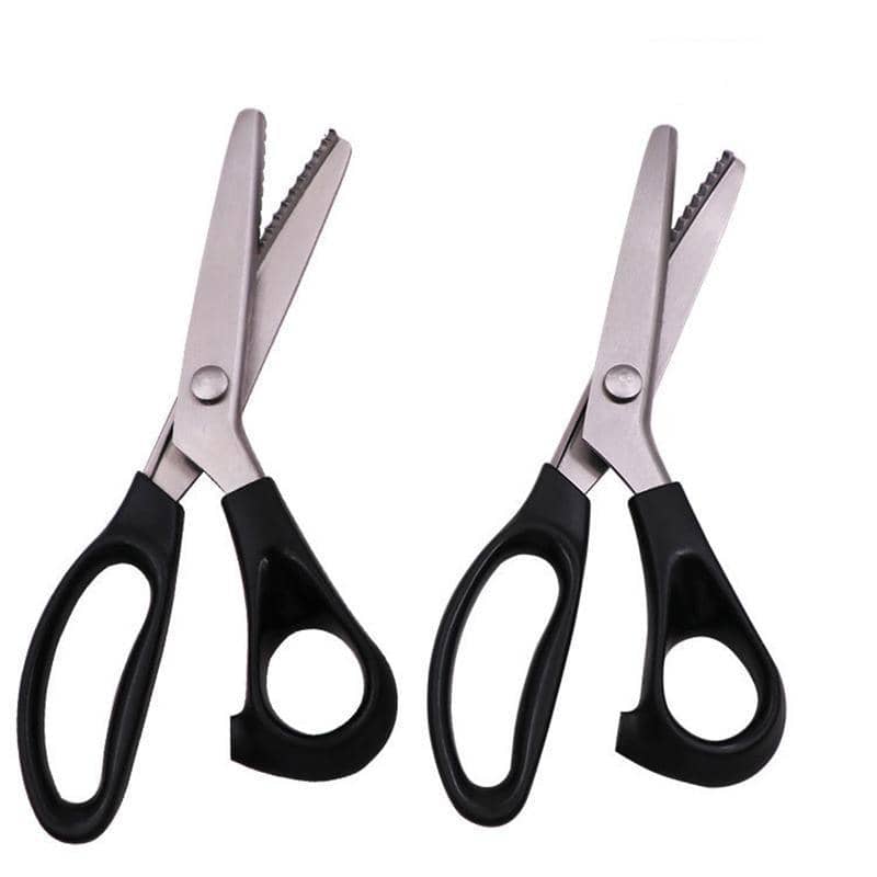 Dressmaking Pinking Shears, Serrated Fabric Scissors - Wavy, 5mm - view 3