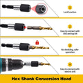 Drill Tap Bit Set of 13 Pieces with Hex Shank, Metric and SAE Threading Kit and Case - view 5