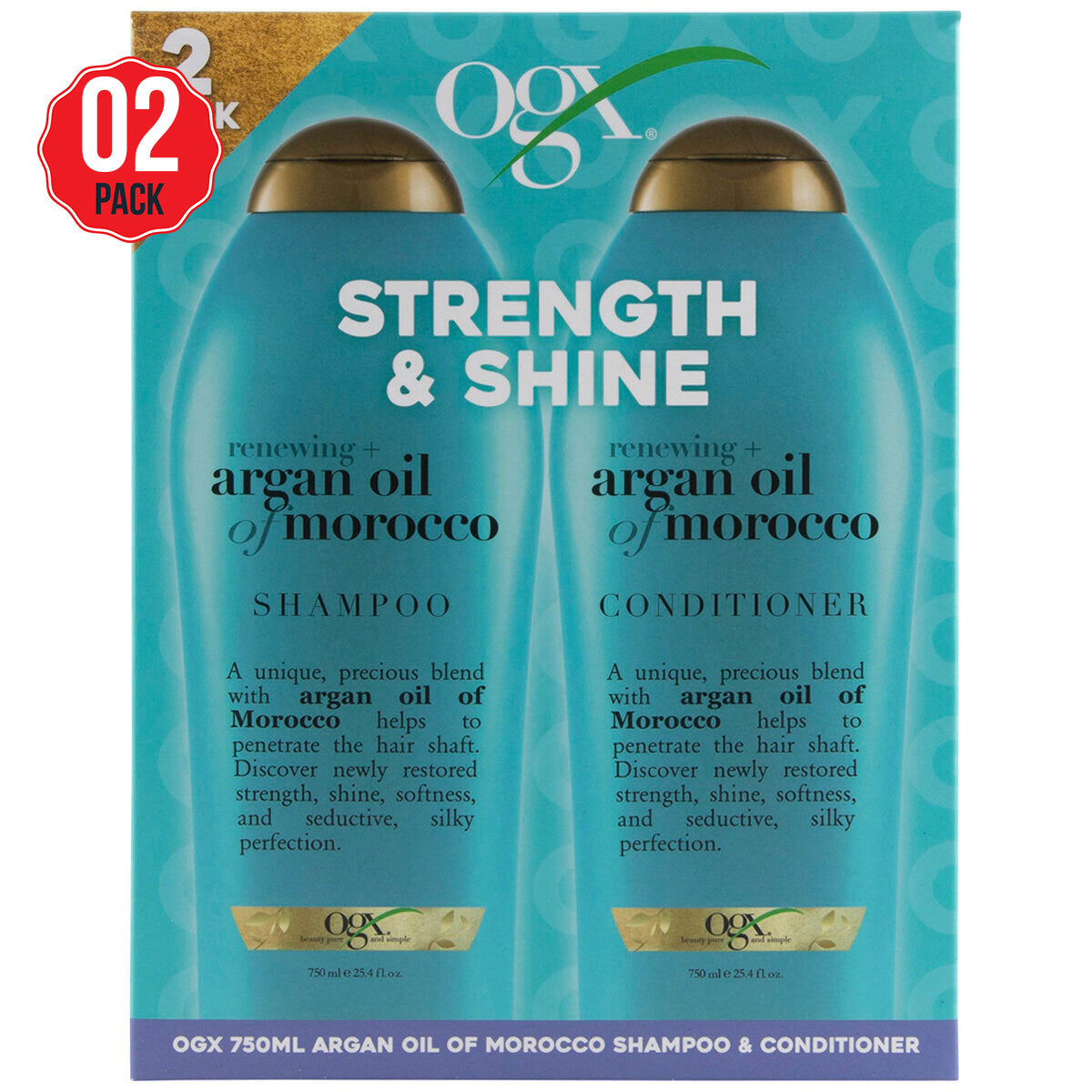 OGX Argan Oil Of Morocco Shampoo & Conditioner 2 x 750ml