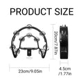 Drum Set Tambourine with Double Row Jingles and Adjustable Clamp - view 3