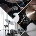 Drum Set Tambourine with Double Row Jingles and Adjustable Clamp - view 4
