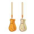 Drumstick Shaped Portable Pet Feeder and Water Bottle - Orange - view 3