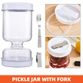 Dry and Wet Separation Pickle Jar, Airtight Kitchen Storage Container