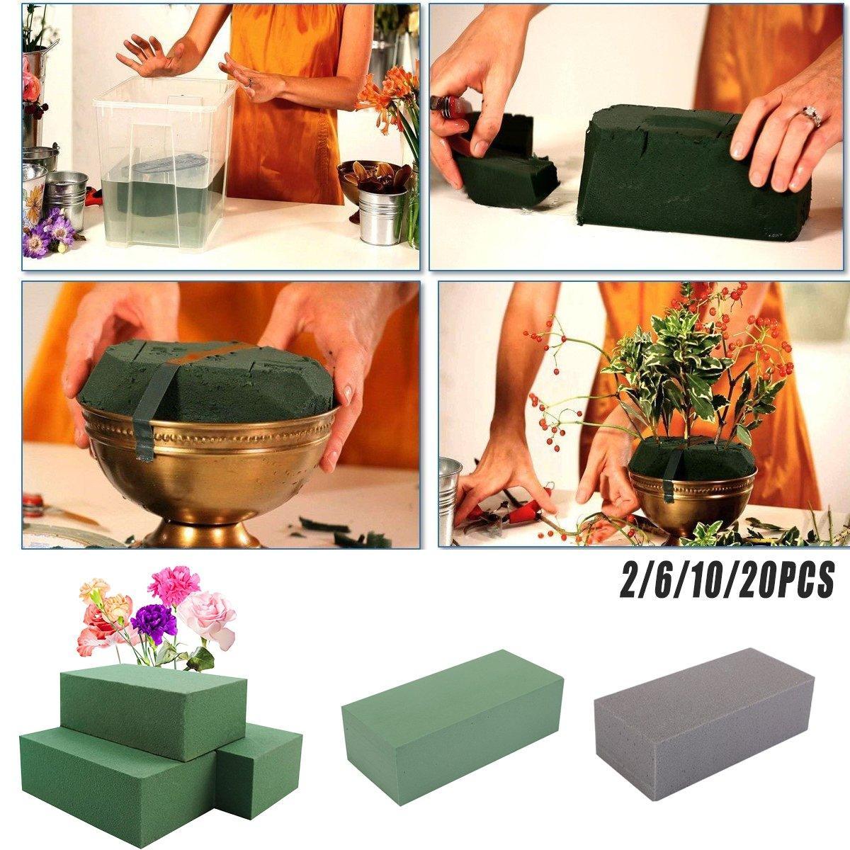 Dry Floral Foam Bricks for Artificial Flower Arrangements - 10 Pack - view 7