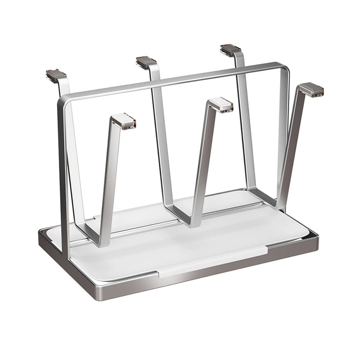 Drying Stainless Steel Cup Holder with 6 Hooks for Mugs, Glasses and Bottles - view 2
