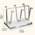 Drying Stainless Steel Cup Holder with 6 Hooks for Mugs, Glasses and Bottles - view 3