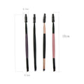 Dual Ended Eyebrow Brush and Lash Spoolie Angled Cut Makeup Tool - Pink - view 4