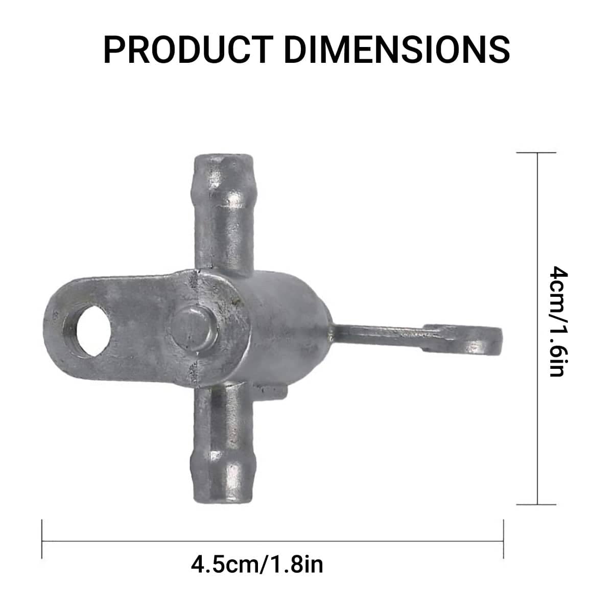 Dual Fuel Shut off Valve 5/16 Inch (8 mm / 0.8 cm) for off Road Motorcycles, Pack of 2 - view 3