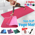 Dual-Layer TPE Yoga Mat, 183 x 61 cm, 6 mm - Dark Pink and Light Pink - view 2