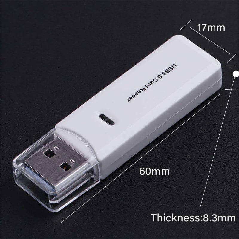 Dual Slot USB 3.0 Memory Card Reader for SD and Micro SD Cards - view 3
