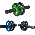 Dual-Wheel Ab Roller with Knee Pad for Home Core Workouts - Black - view 3