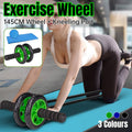 Dual-Wheel Ab Roller with Knee Pad for Home Core Workouts - Green - view 2