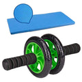 Dual-Wheel Ab Roller with Knee Pad for Home Core Workouts - Green - view 5