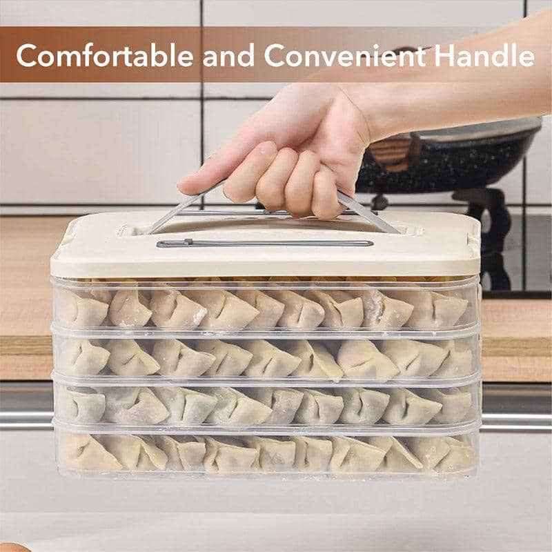 Dumpling Storage Box with Four Layers, 27 x 18 x 13 cm - view 4
