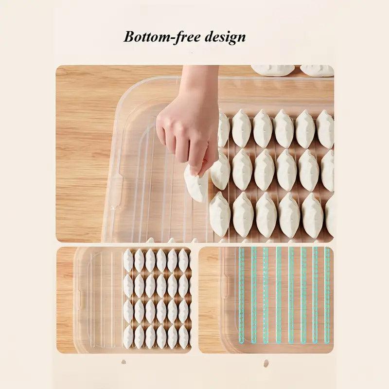 Dumpling Storage Box Sealed Fresh Freezer Container - White-3 Layer - view 8