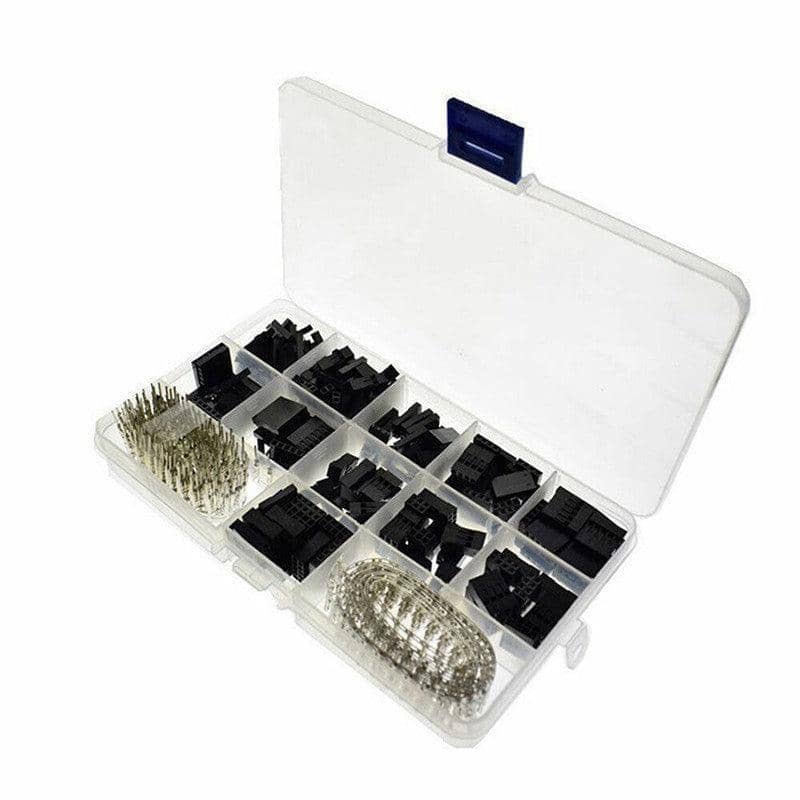 Dupont Crimp Pin and Housing Kit for Jumper Wires, 620 Pieces - view 2