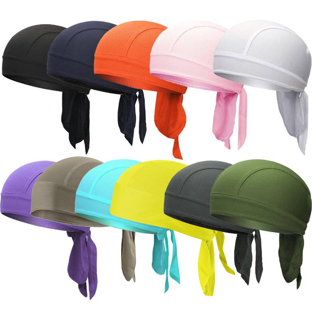 Durag Head Wrap, Breathable Outdoor Cap - Blue - view 2