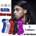 Durag Head Wrap in Polyester and Imitation Silk - Silver Grey - view 2