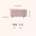 Dustproof Desktop Cosmetic Organiser with Lid - Pink - view 4