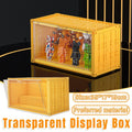 Dustproof Display Case with Clear Panels, Yellow