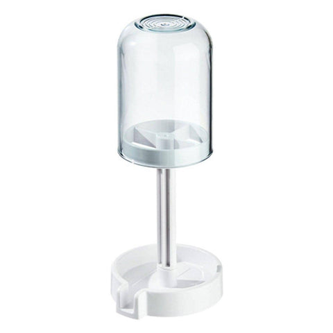 Dustproof Toothbrush Holder with Cover and Wash Cup - Blue