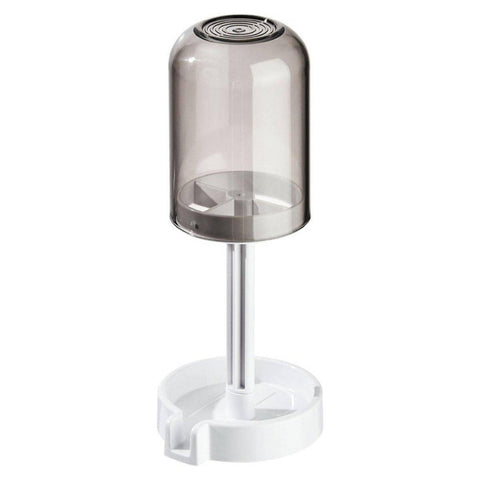 Dustproof Toothbrush Holder with Cover and Wash Cup - Grey