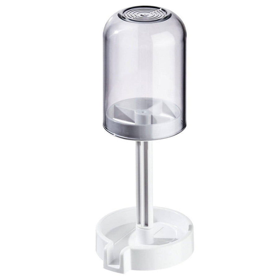 Dustproof Toothbrush Holder with Cover and Wash Cup - Purple